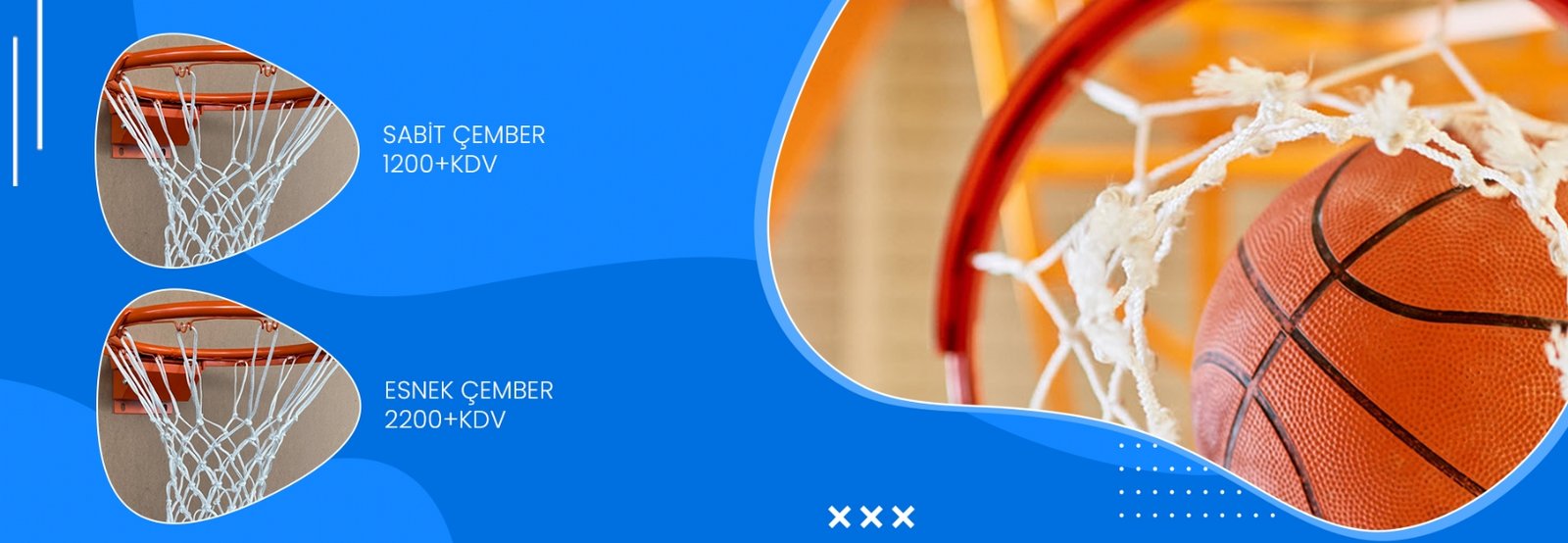 Basketbol potası ve saha ekipmanı